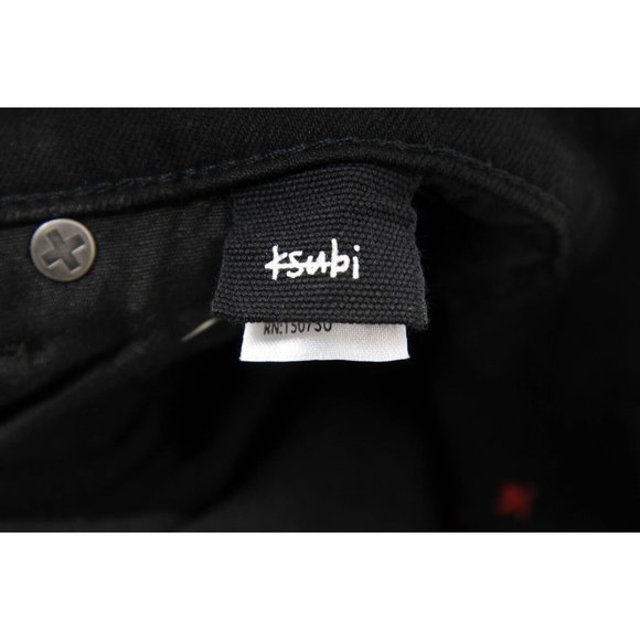 Ksubi Mens Jeans 33x33 Black Red Slim Tappered Fit Chitch Laid Back Denim BNWT - Picture 8 of 11